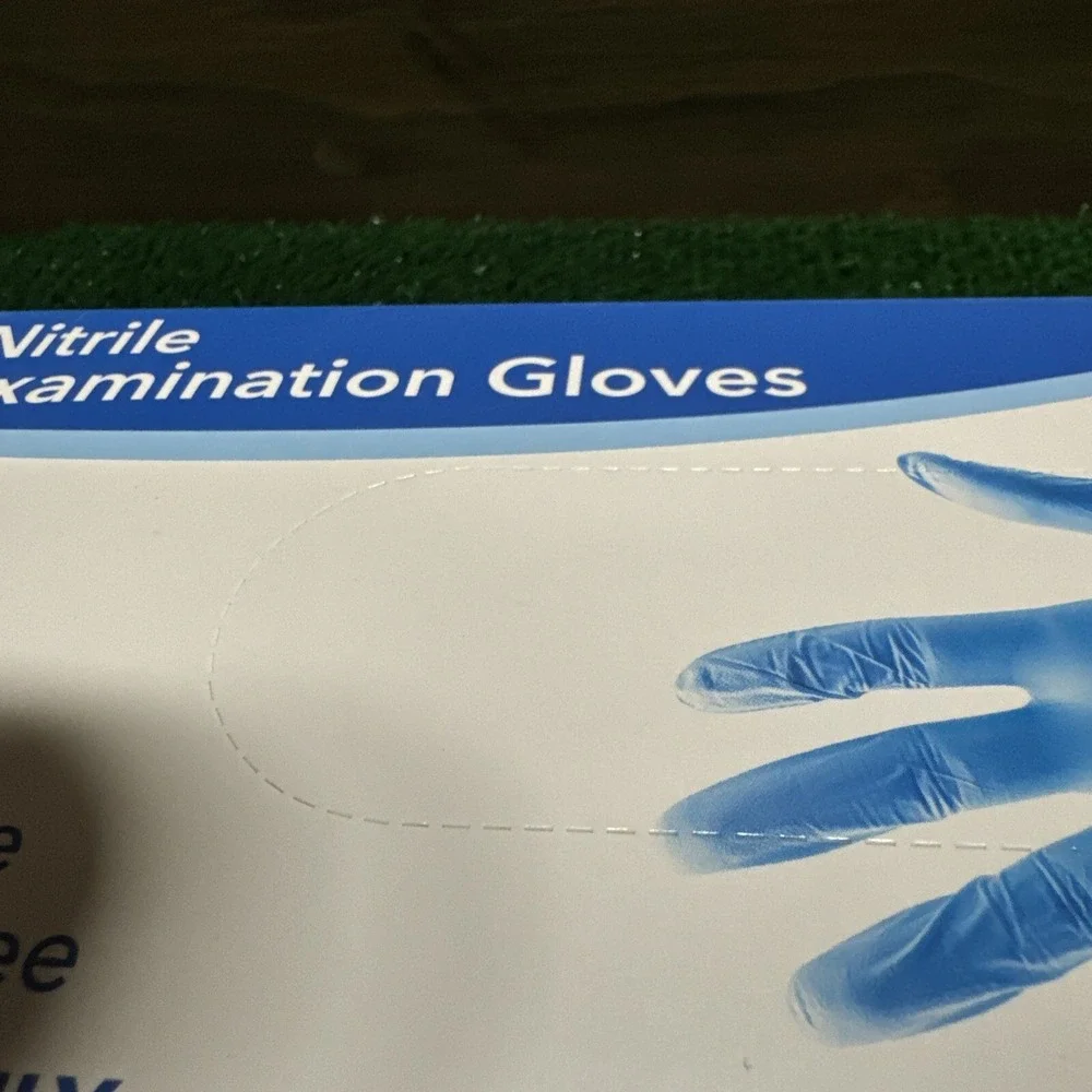Nitrile Gloves Non-Sterile Powder-Free Latex-Free Single Use Exam 100ct Blue Med